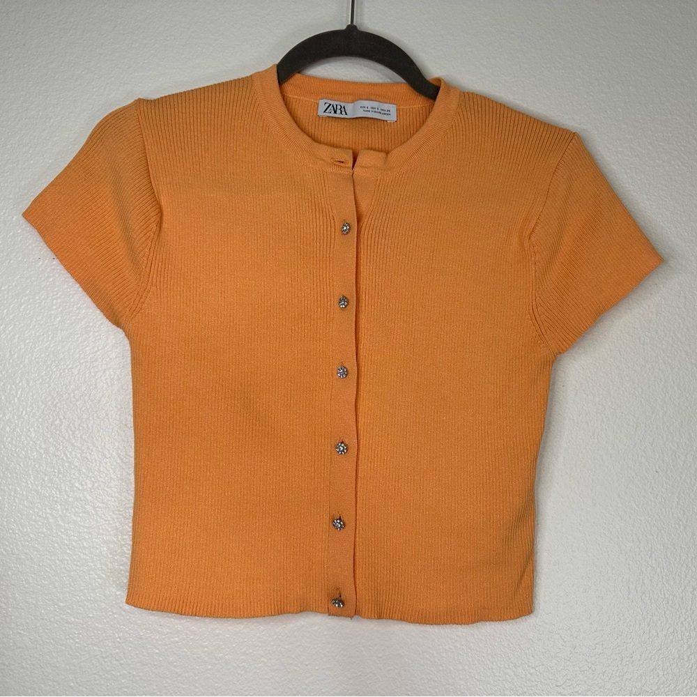 Zara | Knit Ribbed Crop Top - Picture 2 of 8